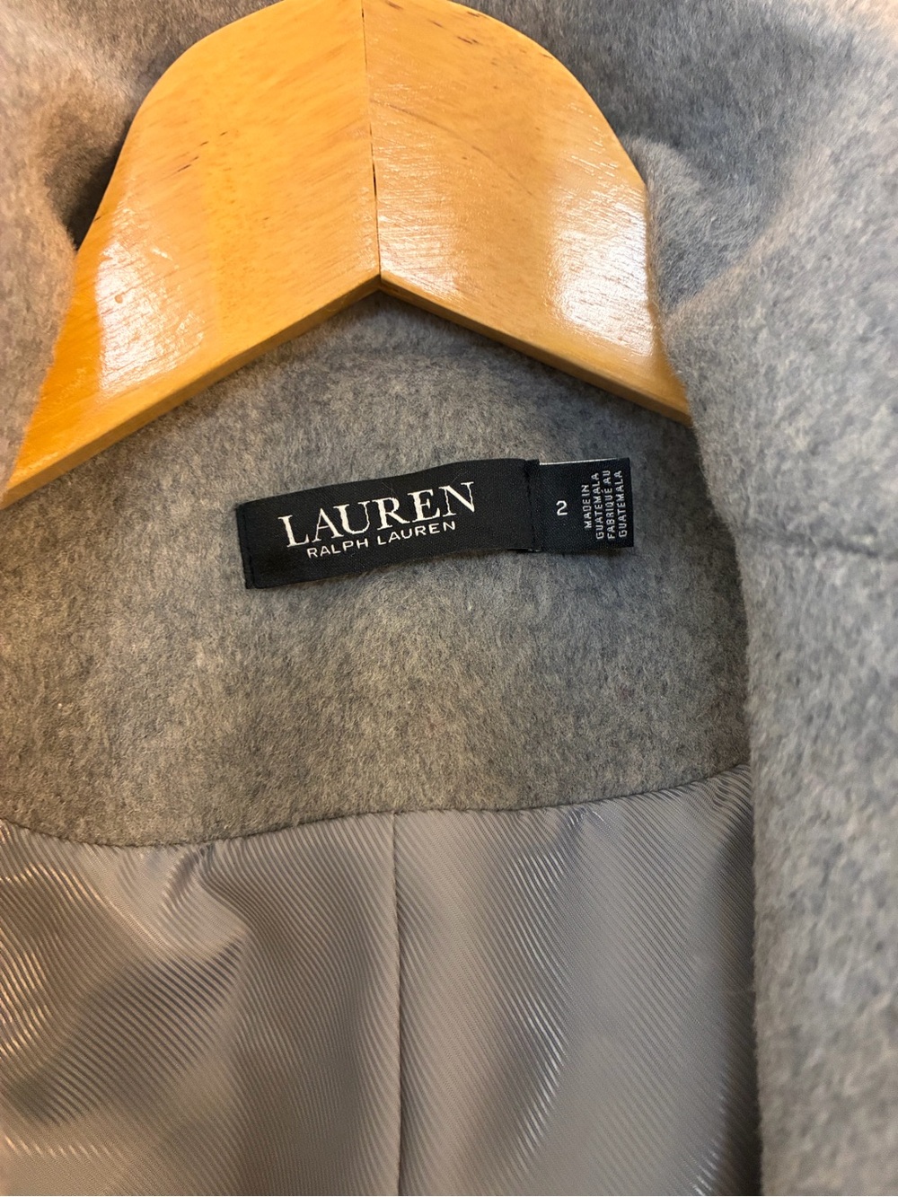 Ralph Lauren Light Grey wool blend Coat - Picture 4 of 10
